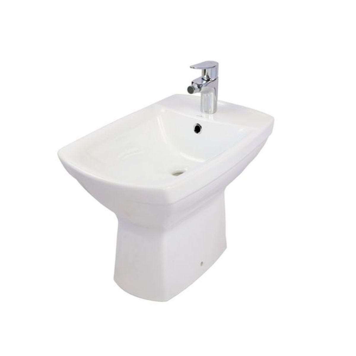 Bideu suspendat Cersanit Carina, ceramică, 36×56,5×40.5 cm, alb