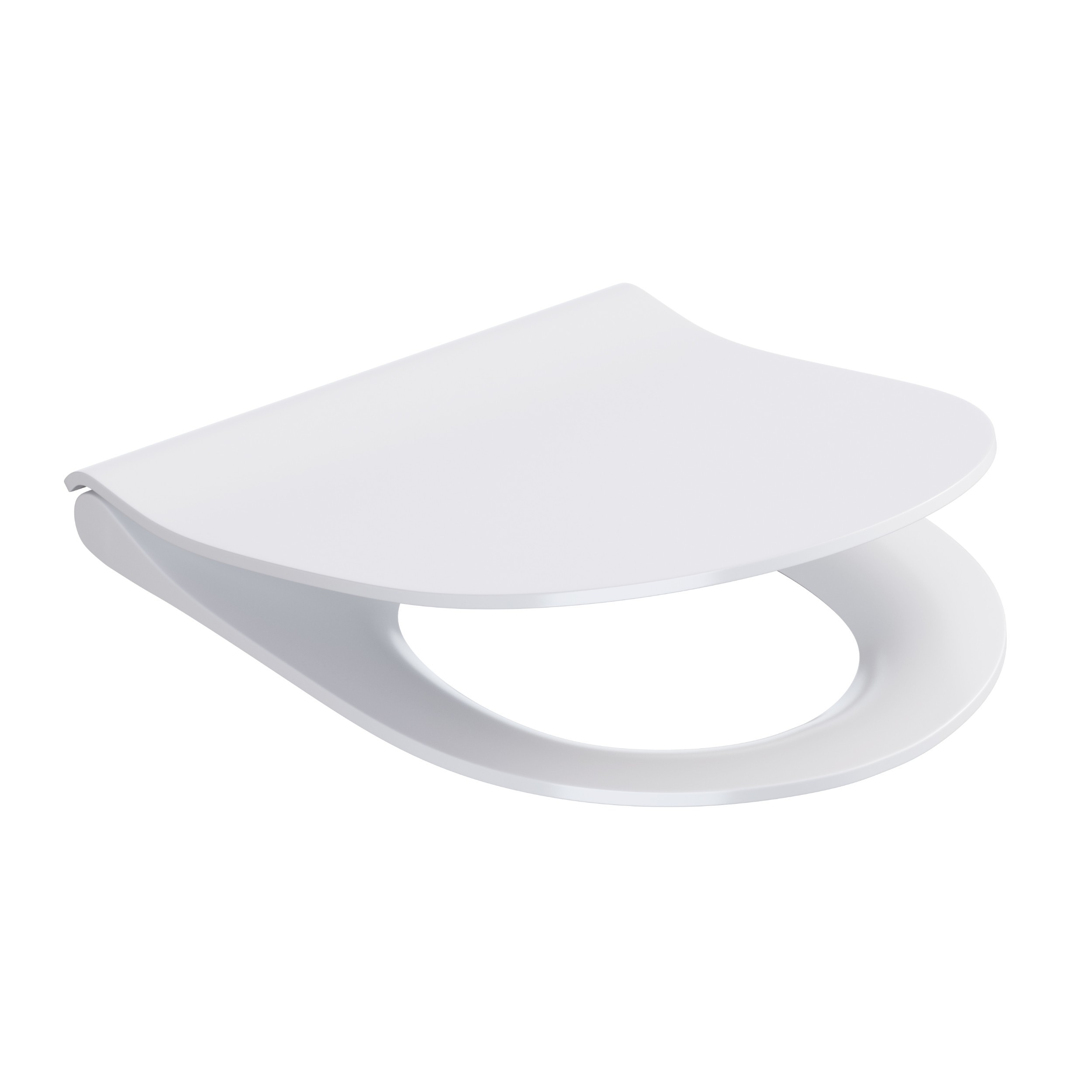 Capac WC din duroplast, Cersanit Urban harmony, K98-0133, alb, inchidere soft close, 360 x 442 mm
