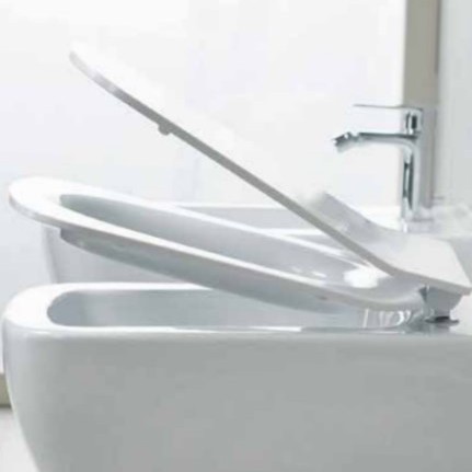 Capac WC din duroplast, Cersanit Metropolitan K581-009-BOX, alb, inchidere soft close, 365 x 443 mm - imagine 3