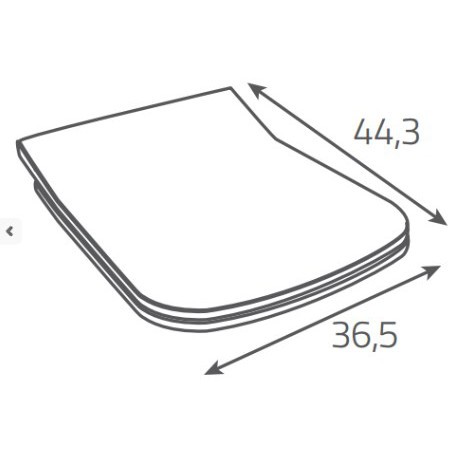 Capac WC din duroplast, Cersanit Metropolitan K581-009-BOX, alb, inchidere soft close, 365 x 443 mm - imagine 2
