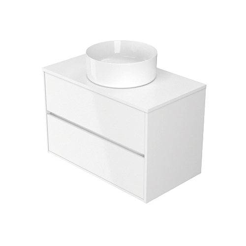 Masca baie pentru lavoar, Cersanit Crea S924-005, cu sertare, alb, montaj suspendat, 79.8 x 45 x 53 cm - Image 3