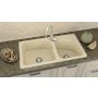 Chiuveta compozit 204 cu 2 cuve 90x49
