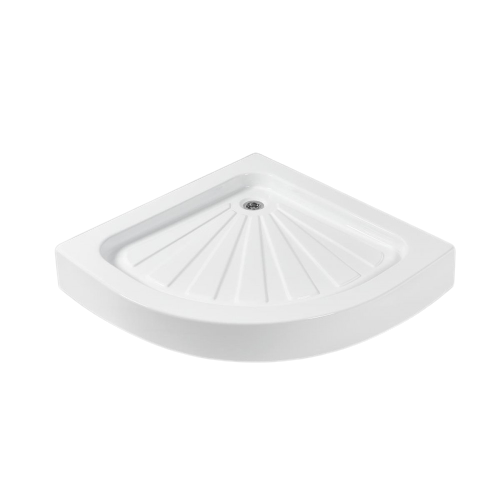 Cadita de dus Fibrocom Marte, semirotunda, 700x700 - imagine 2