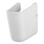 Semi-piedestal suspendat Facile Cersanit, 28 x 18 cm, alb