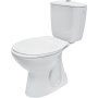 Set vas President compact, alimentare laterală, cu rezervor 3/6L + capac polipropilenă inclus