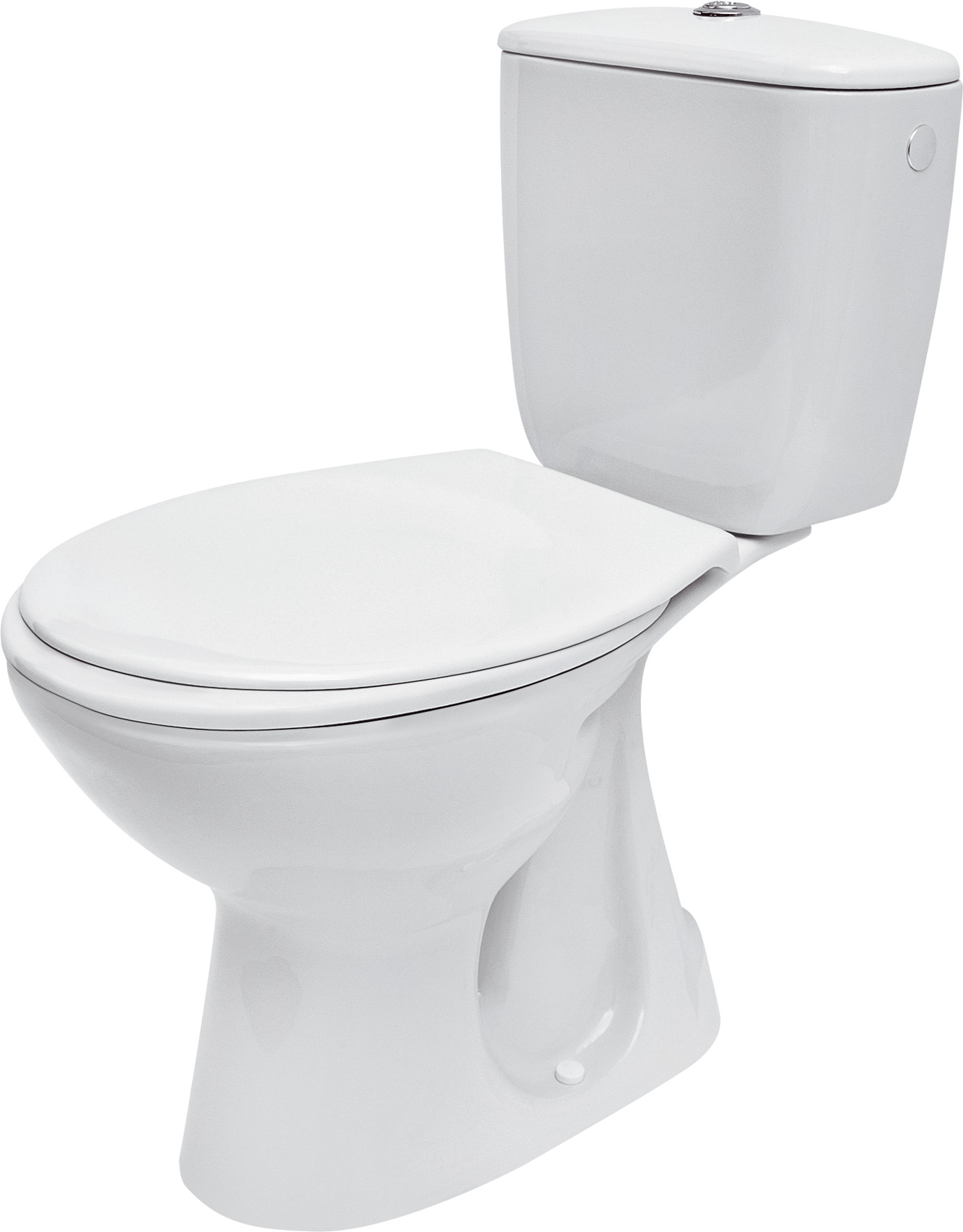 Set vas President compact, alimentare laterală, cu rezervor 3/6L + capac polipropilenă inclus
