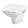 Vas WC monobloc Carina supendat, 355 x 525 mm, alb
