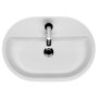 Lavoar Caspia 60 oval, pentru blat,  60 x 42 x 10 cm, alb