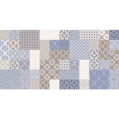 Tessuto Patchwork, faianta 30×60 cm R, crem