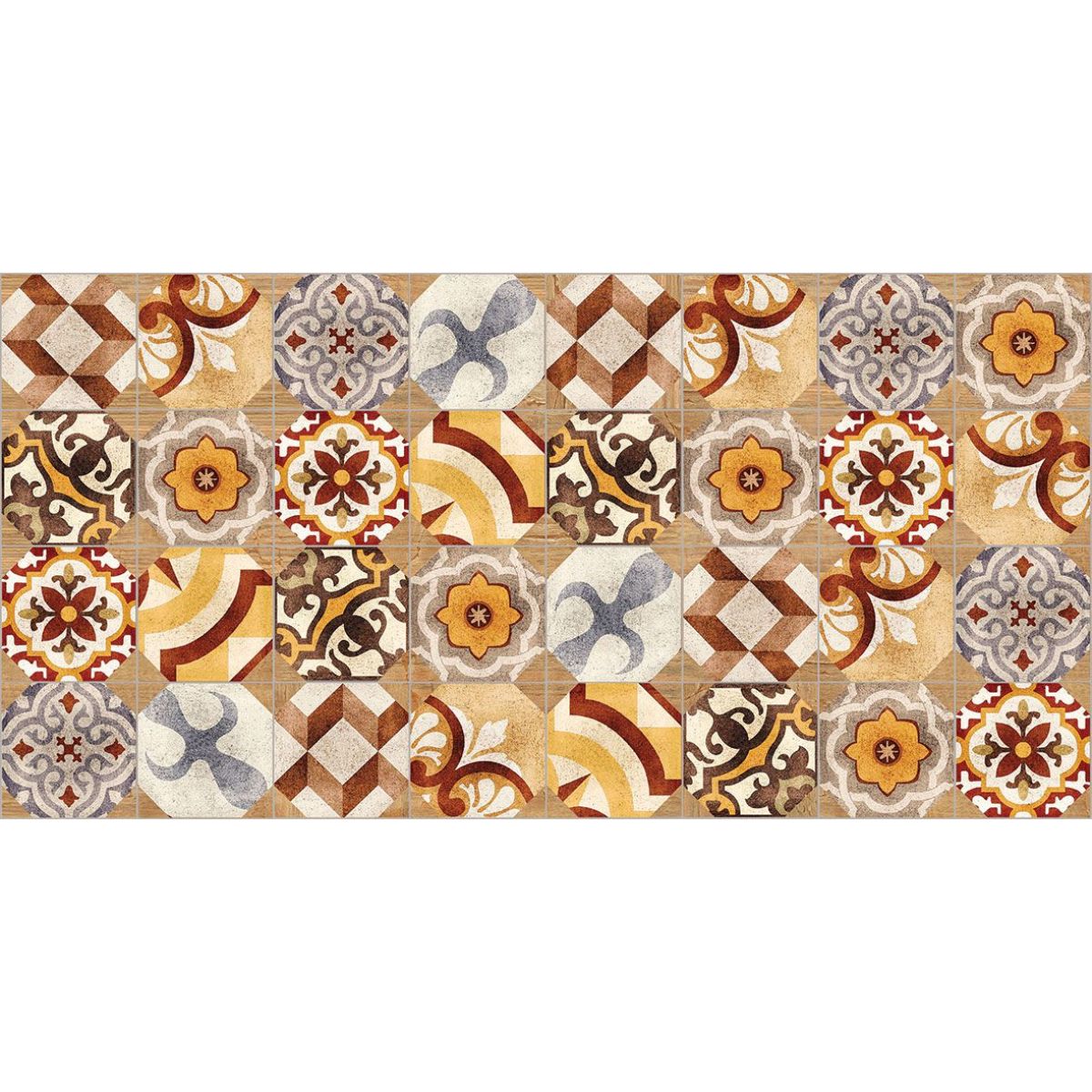 MUSTIQUE GOLD, Gresie porțelanată decor, 60×30 cm, multicolor