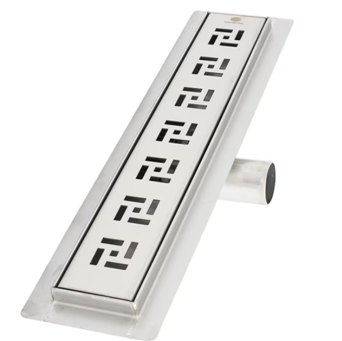Rigola de dus Elegant Ermetiq Model B, 600×70 mm, din inox, inaltime reglabila, cromat