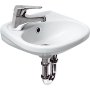 Lavoar suspendat Roma 35 asimetric, stânga, pentru mobilier, 35 x 30.5 x 16.5 cm, alb