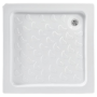 Cada dus Fibrocom Mercur, acril, patrata, 80 x 80 x 24 cm