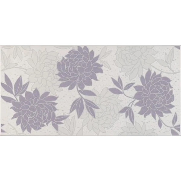 PRIMAVERA, decor faianta 40×20 cm, violet bujori