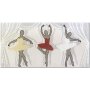 PROJECT BALERINE, Medalion 40,2×20,2 cm, alb