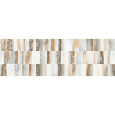 Goldie Faianță tip decor, 24.4×74.4 cm R alb