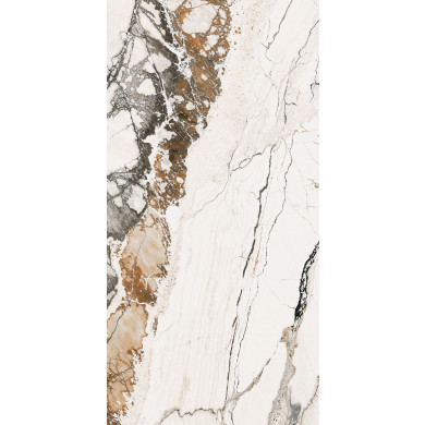 Marble Gold, Gresie Portelanata 60×120 R, alb