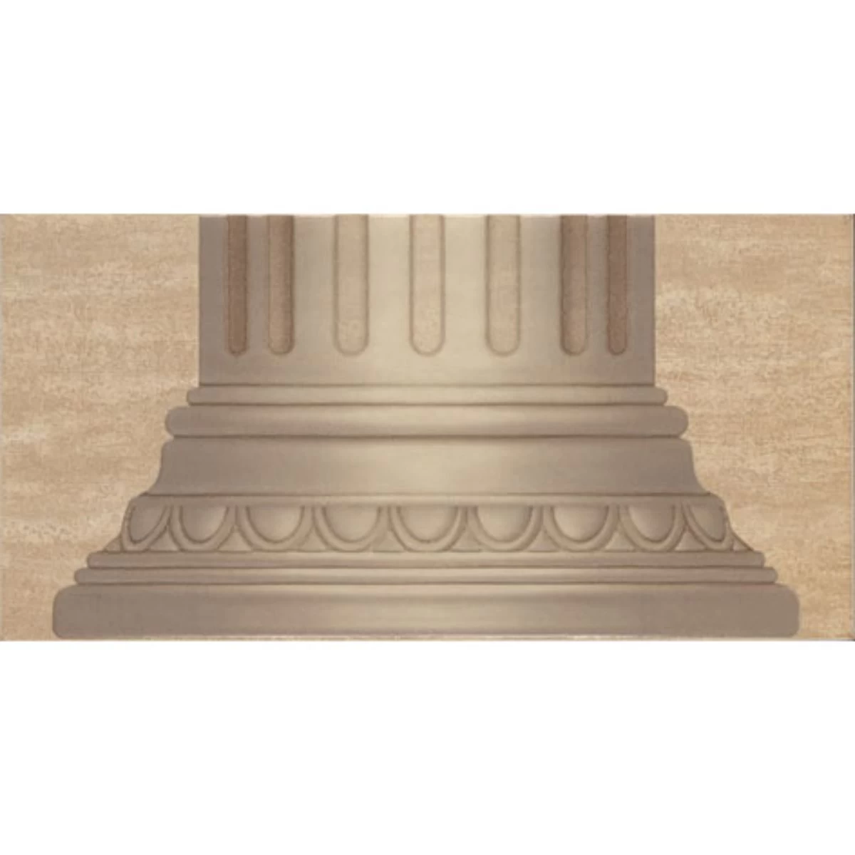 CRETA, Medalion, 40,2×20,2 cm, bej capat coloana