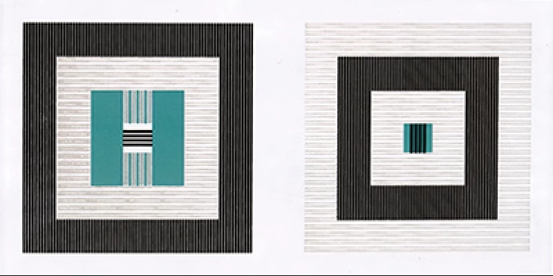 E-PROJECT/QUADRAT, Medalion 40,2×20,2 cm, alb