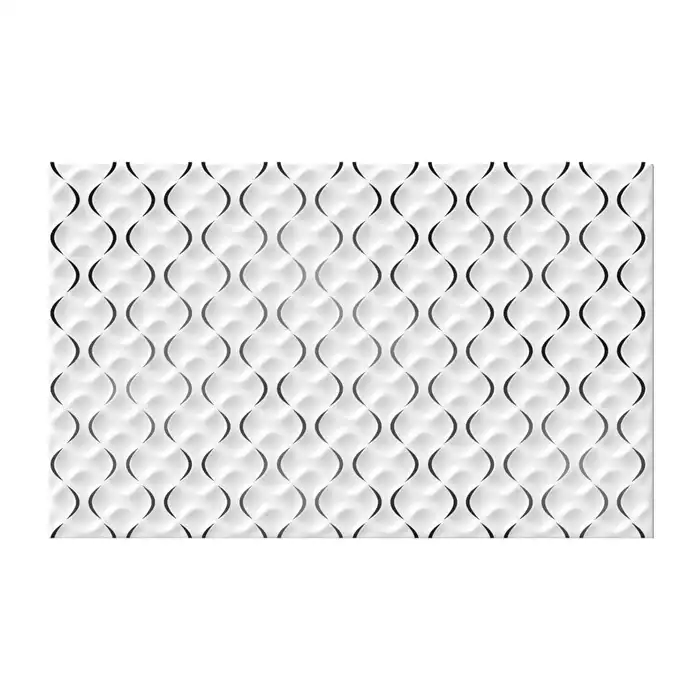 MOTIVE 3D, Decor 40,2×25,2 cm, alb-auriu