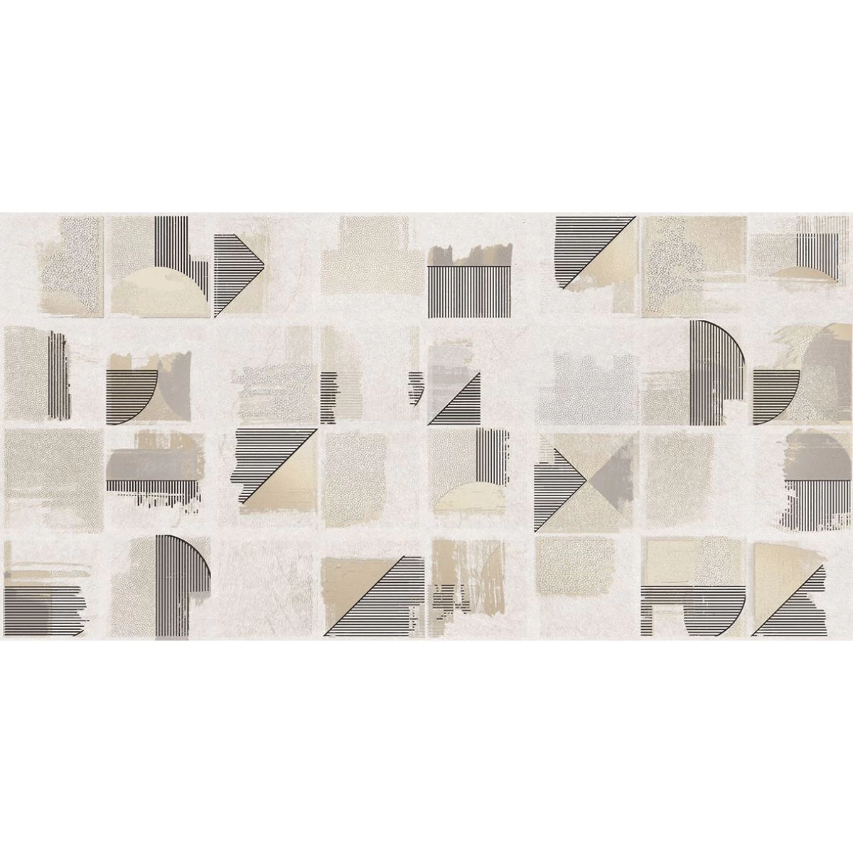 ARA, decor, 50×25 cm, ivory geometric