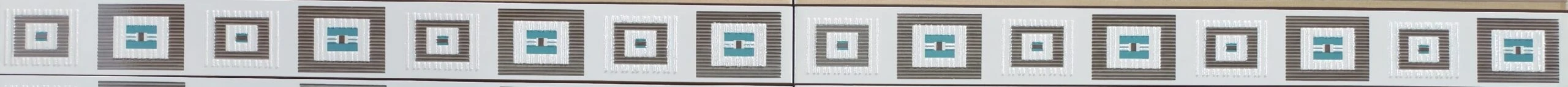 E-PROJECT QUADRAT, Brâu, 40,2×3 cm, turqoise