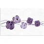 DOVIMA, Decor 40,2×25,2 cm, alb-violet
