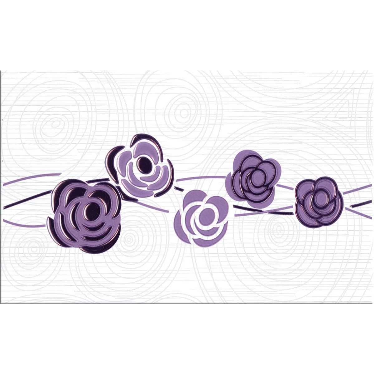 DOVIMA, Decor 40,2×25,2 cm, alb-violet