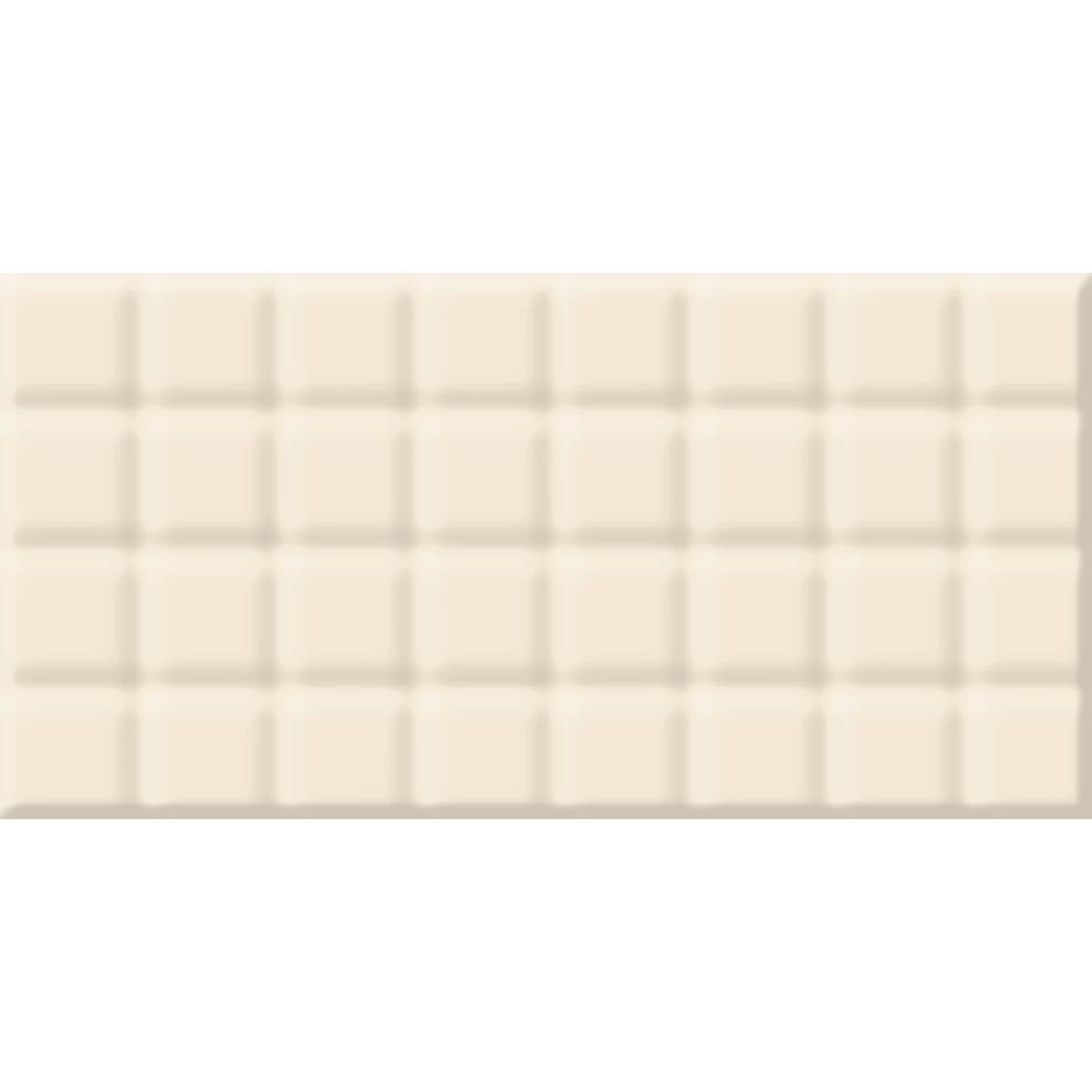 E-PROJECT, Faianță in relief 40,2×20,2 cm, ivory