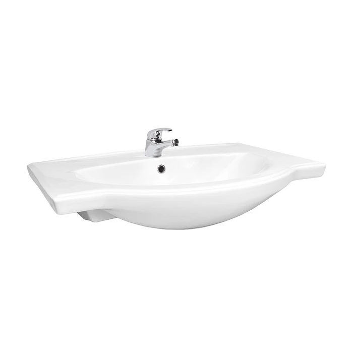 Lavoar incastrat Emilia 70, alb pentru mobilier